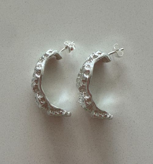By Georgia Dreamer Hoops In Silver