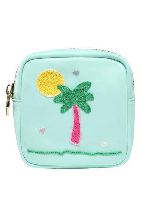Mini Palm Tree Nylon Pouch