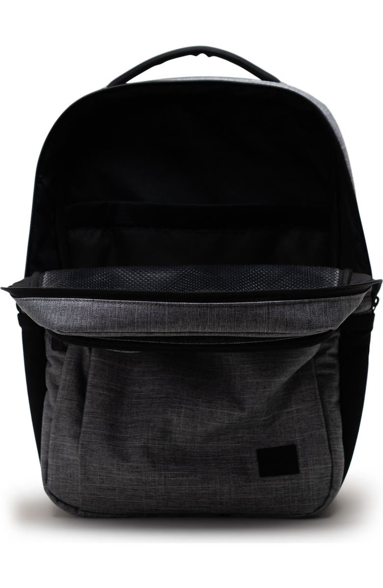 Herschel Supply Co. Kaslo Recycled Polyester Tech Backpack, Alternate, color, Raven Crosshatch