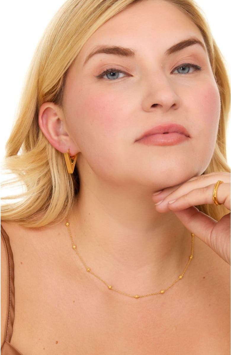 Gwen Beloti Lina Boxy Triangle Hoop Earring, Alternate, color,