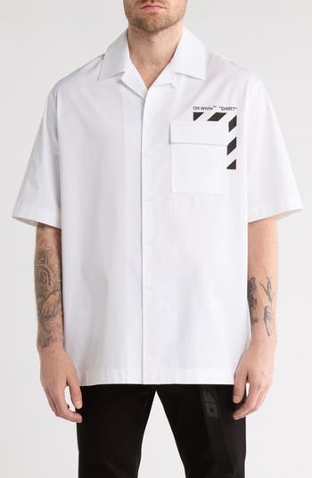 Diagonal Pocket Holiday Camp Shirt