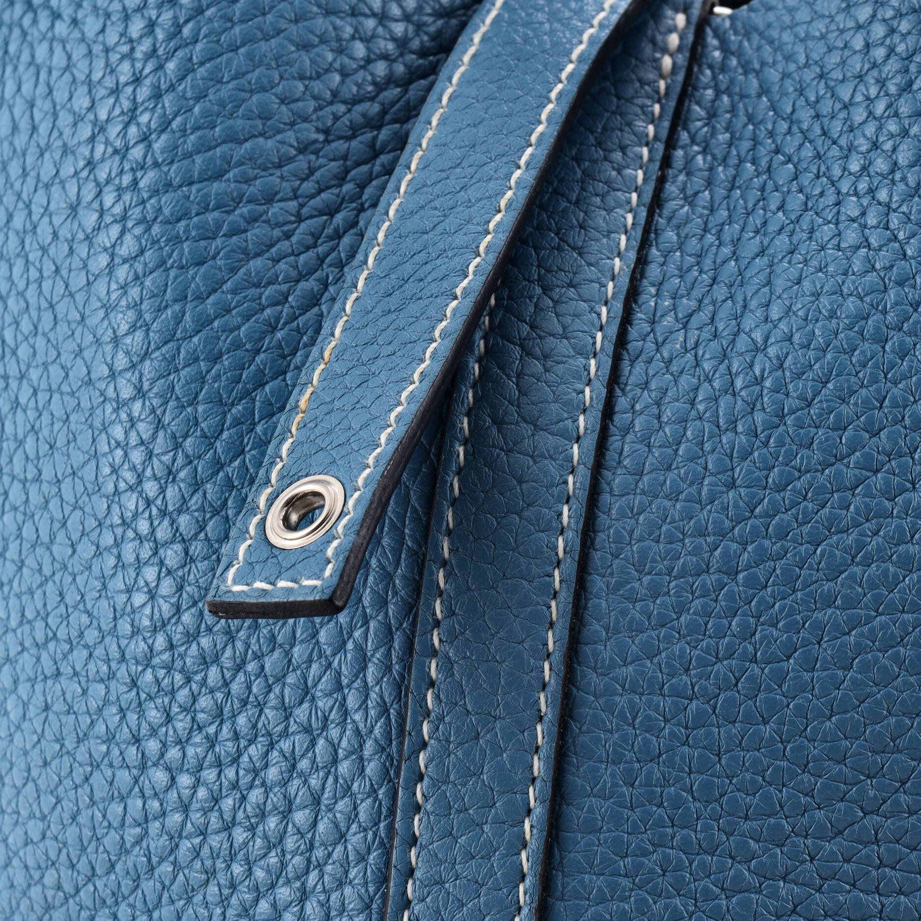 Picotin Bag Clemence PM, Alternate, color, Bleu Jean