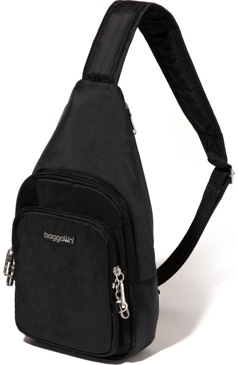BAGGALLINI Securtex Anti-Theft Daytripper Sling Bag, Alternate, color, Black