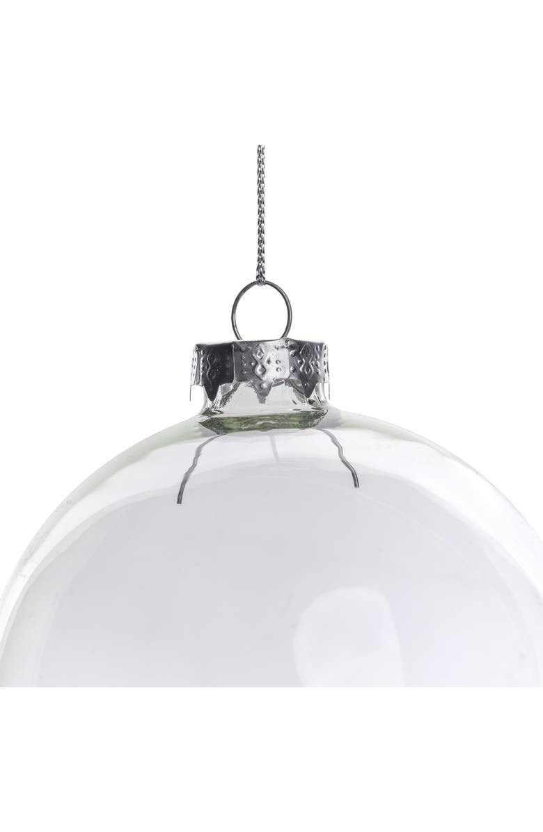 Northlight Shiny Glass Ball Christmas Ornaments - 2.5" (65mm) - Clear - 9ct, Alternate, color, Clear