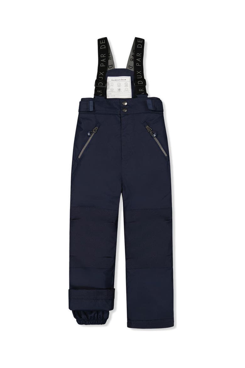 Play Reinforced Knees & Adjustable Suspenders Snow Pants, Main, color, Navy Blue
