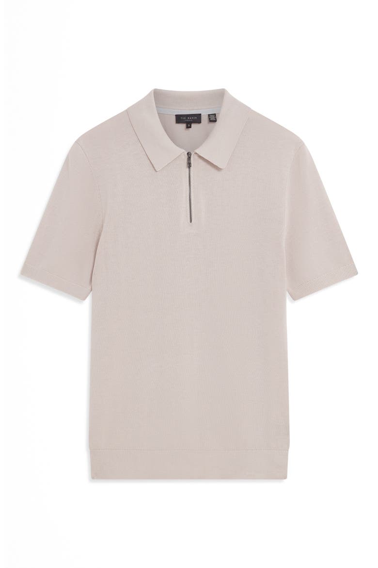 Givrans Zip Polo Sweater, Alternate, color, ECRU