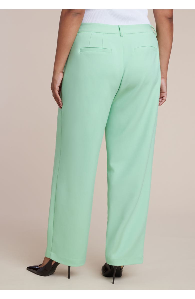 ELOQUII Straight Leg Trouser, Alternate, color, Green Ash