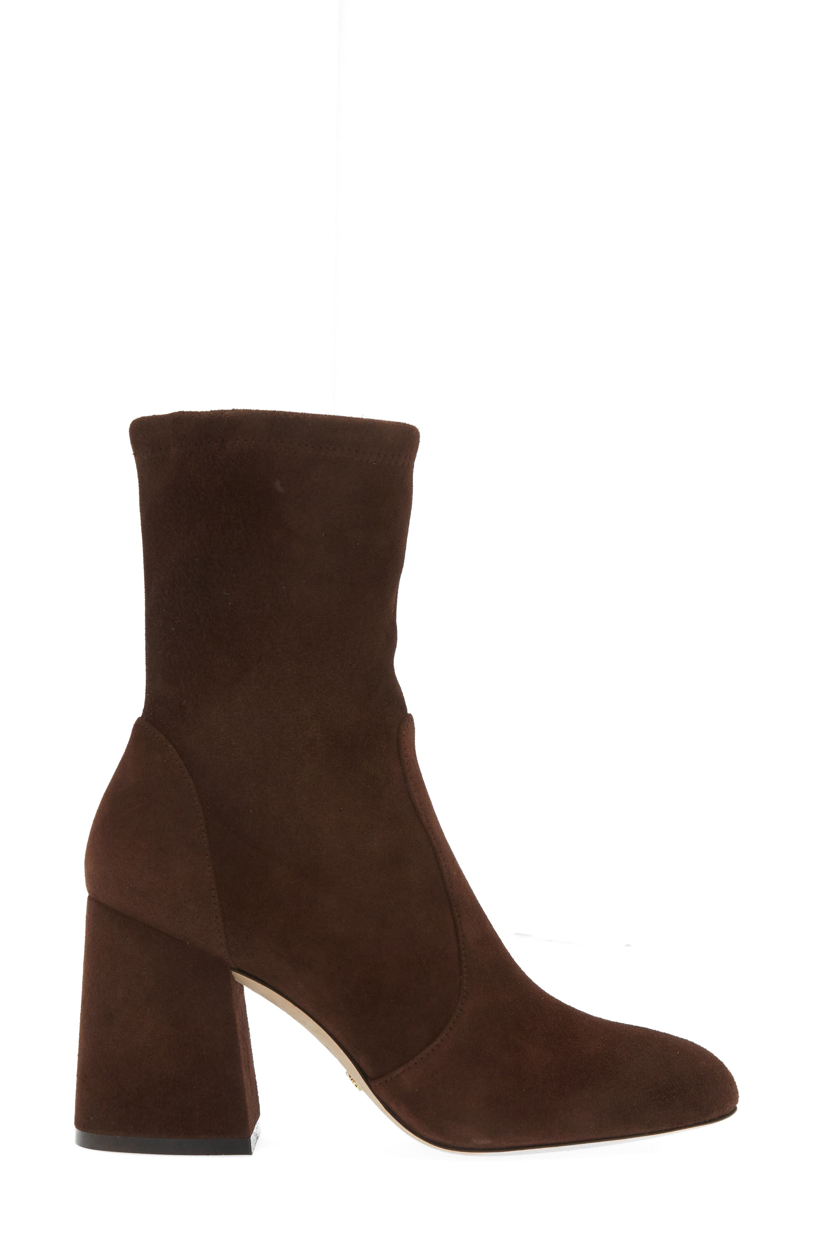 Flareblock 85 Stretch Bootie, Alternate, color, WALNUT