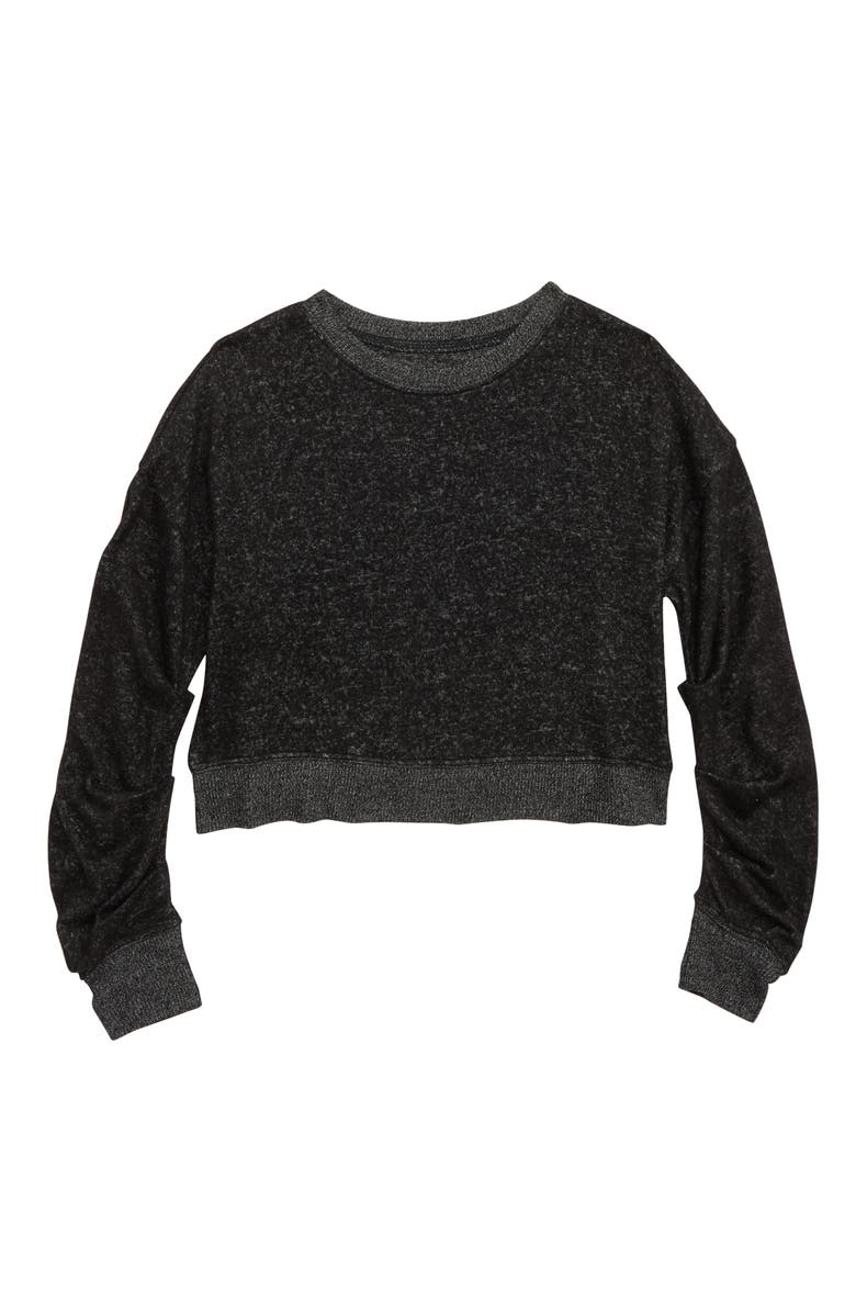 Zella Girl Ruched Pullover, Main, color,