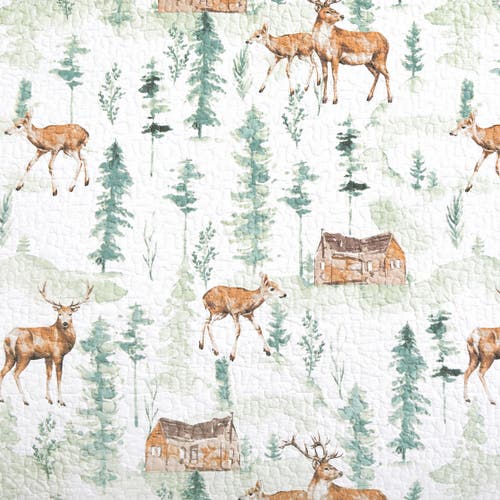 C & F Home C&f Home Christopher Forest Woven Reversible Rustic Lodge Placemats Set Of 6, 13" X 19" In Multi