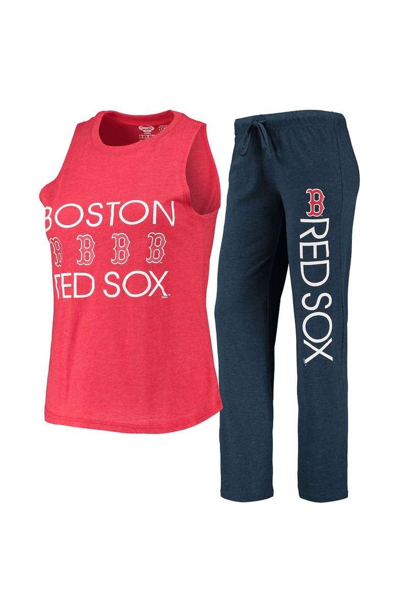 CONCEPTS SPORT Women's Concepts Sport Navy/Red Boston Red Sox Meter Muscle Tank Top & Pants Sleep Set, Alternate, color, Navy