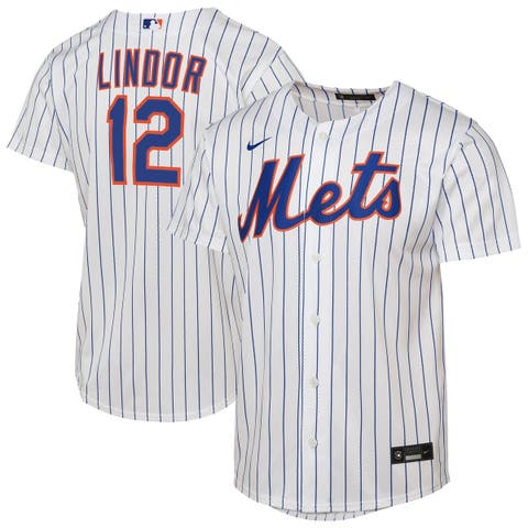 Youth Nike Francisco Lindor White New York Mets Home Replica Player Jersey
