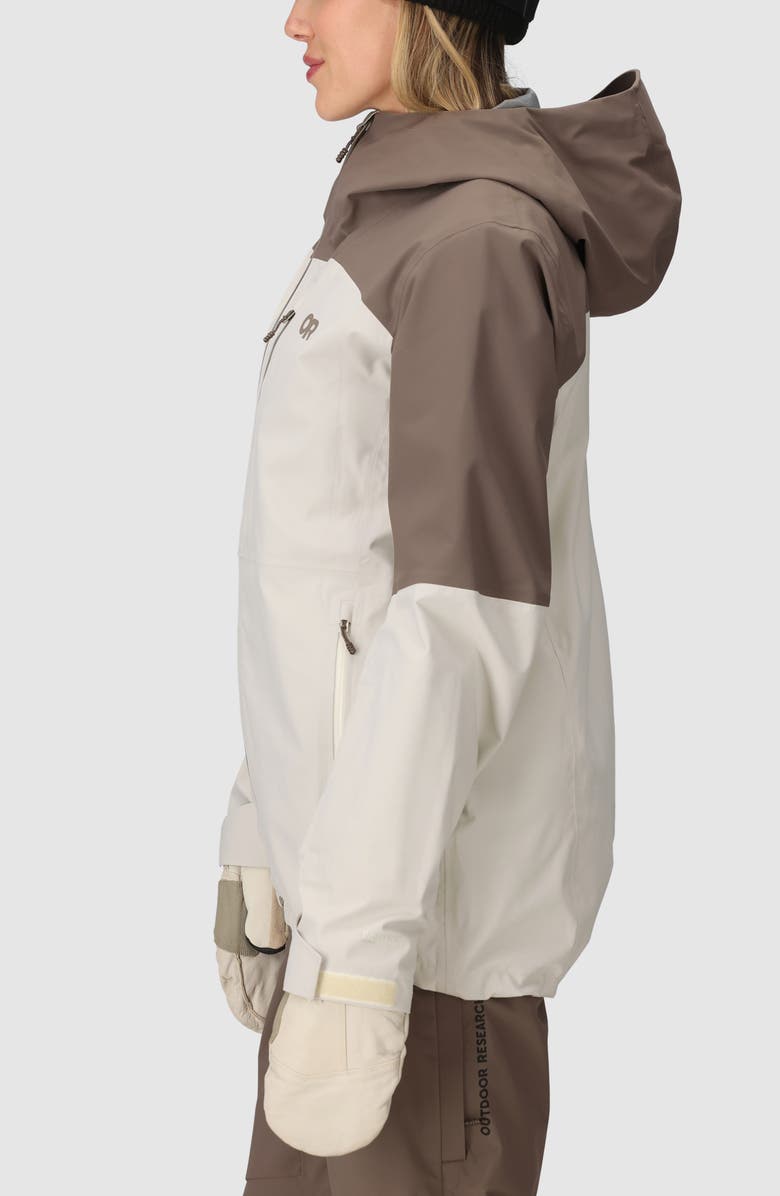 Outdoor Research CloudChaser 3L Waterproof Snow Jacket, Alternate, color, Oyster/ Sable