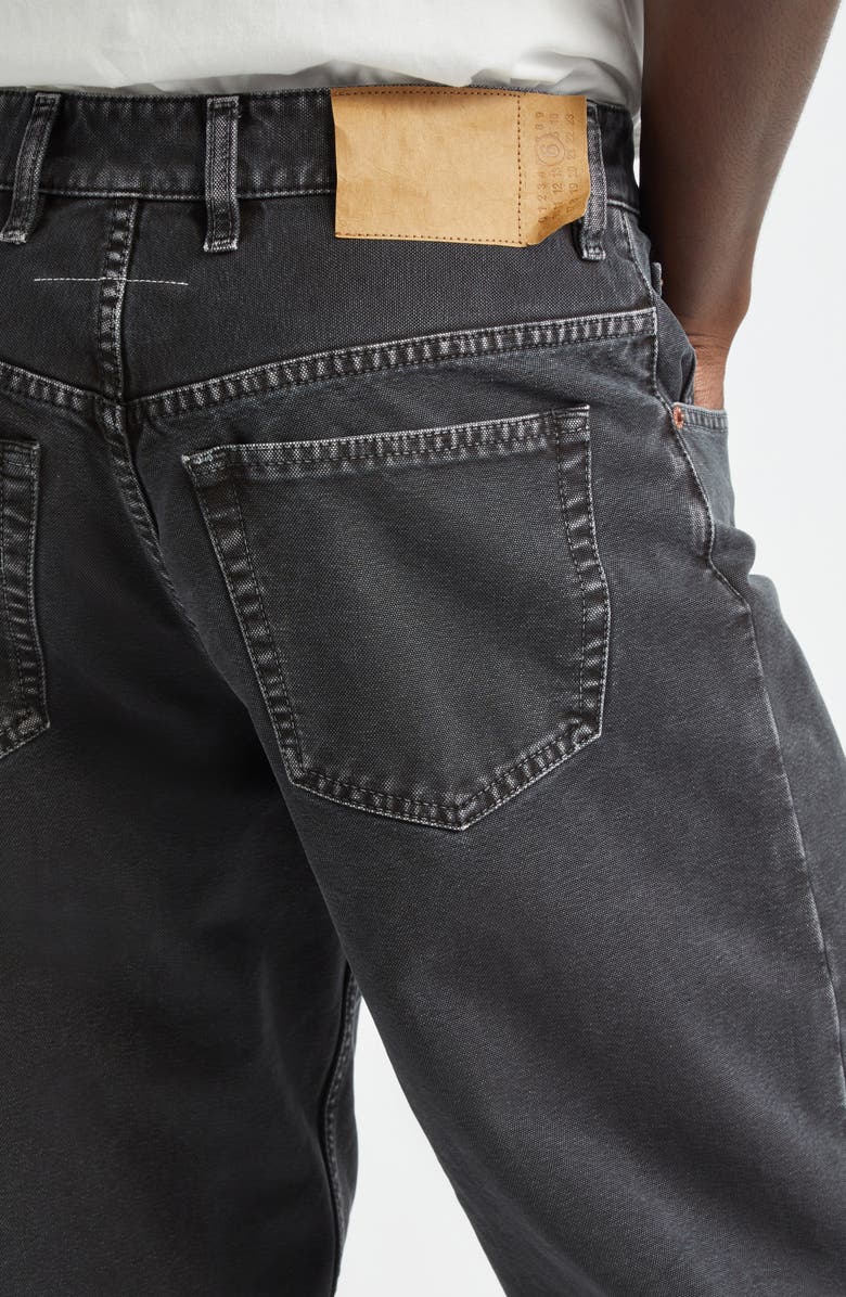 MM6 Maison Margiela 5-Pocket Straight Leg Jeans, Alternate, color, Black