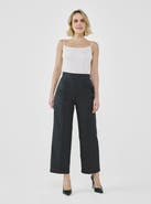 A.SHIMUS Pinstripe High-Waist Tailored Pants