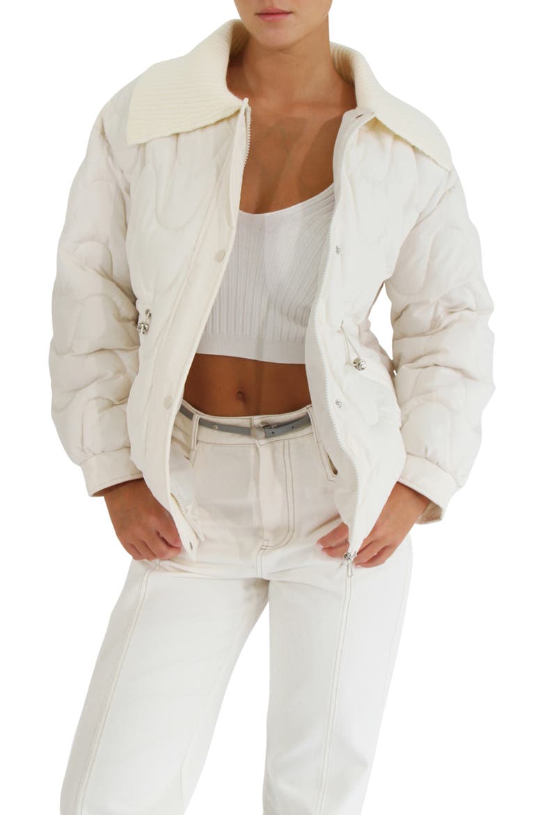 See You Again Quilted Jacket, Main, color, CREAM