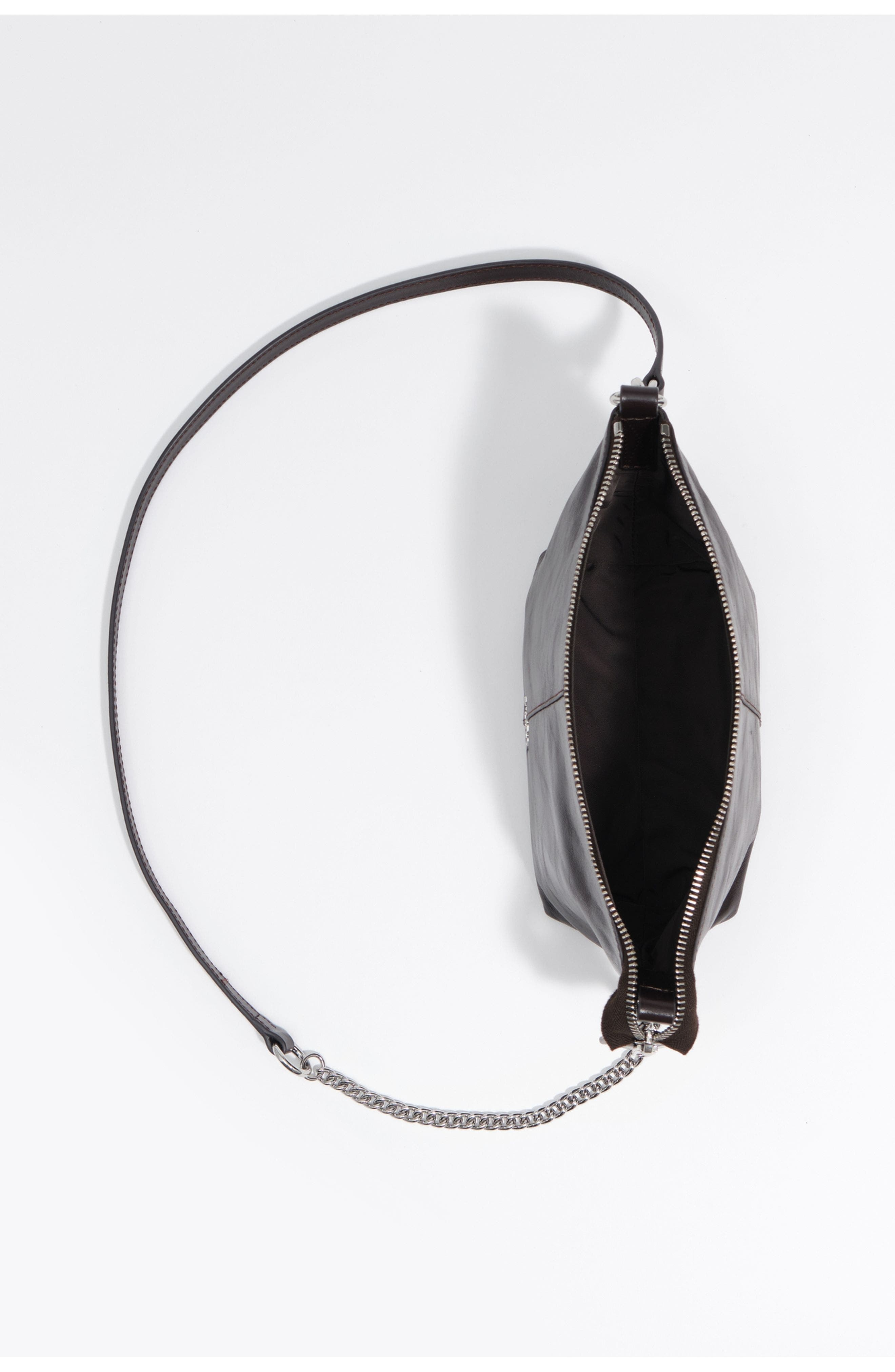 Small Madrid Leather Bag, Alternate, color, BURGUNDY
