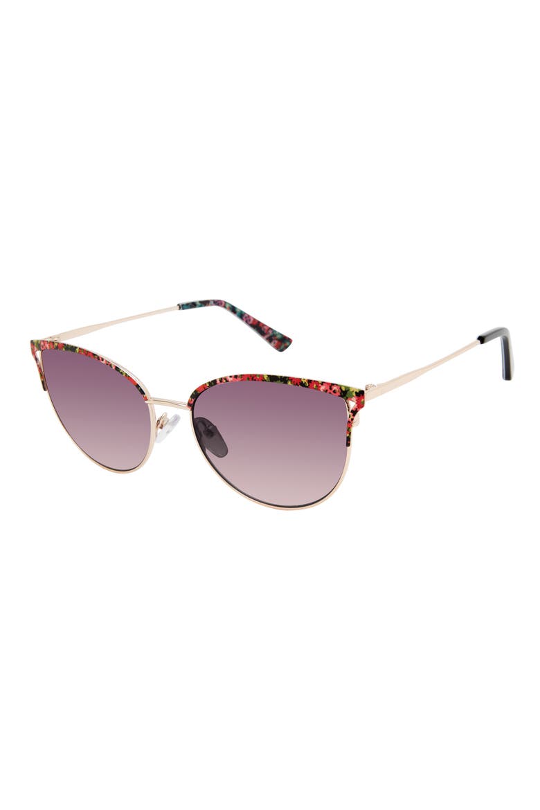 52mm Round Sunglasses, Main, color, ROSE