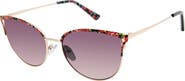Isaac Mizrahi New York 52mm Round Sunglasses