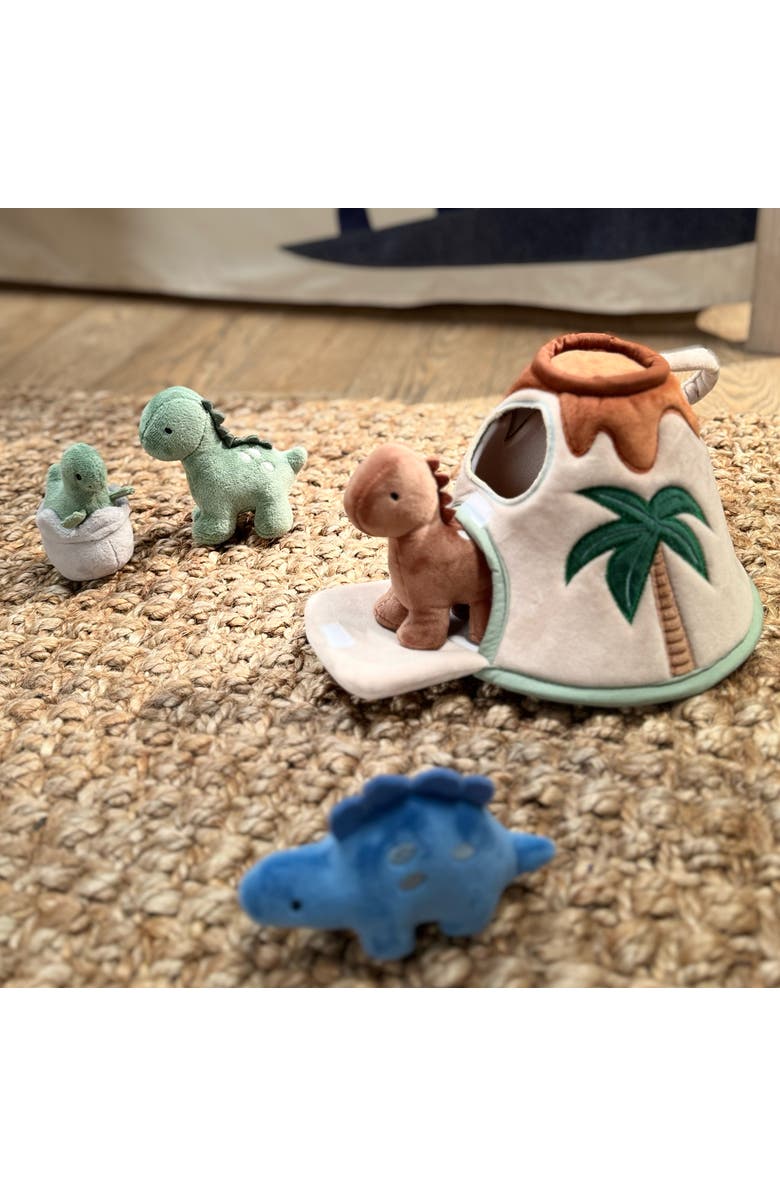 Lambs & Ivy Dino-Might Plush Dinosaur Volcano Interactive Soft Toy Play Set, Alternate, color, 