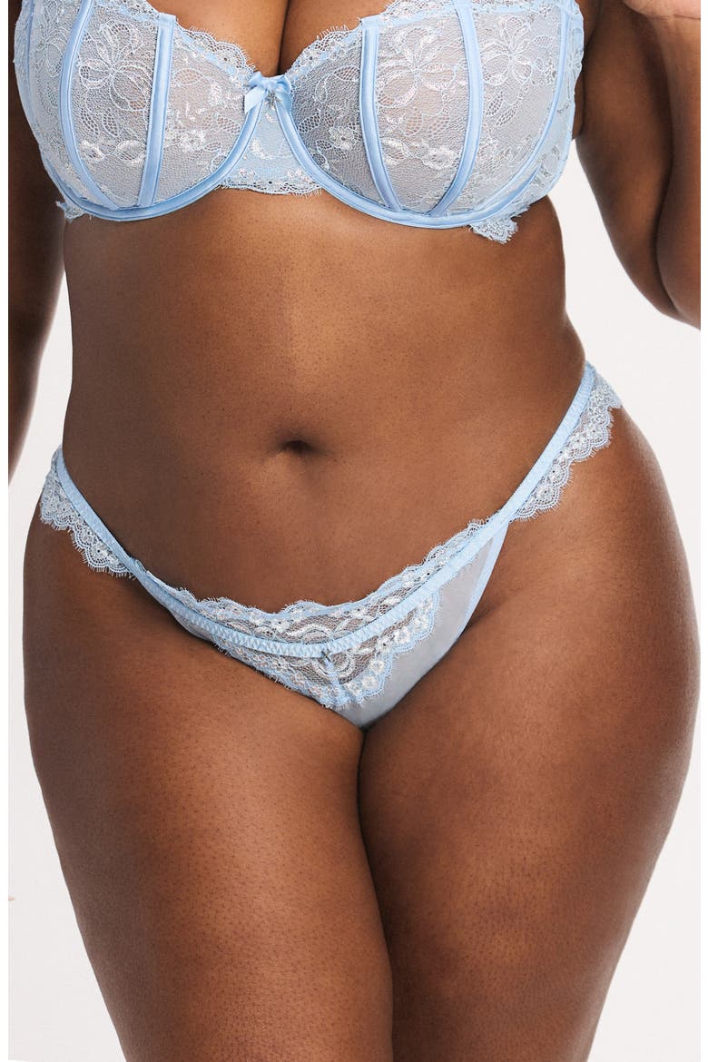 Bedroom Belle Thong, Alternate, color, ENDLESS BLUE