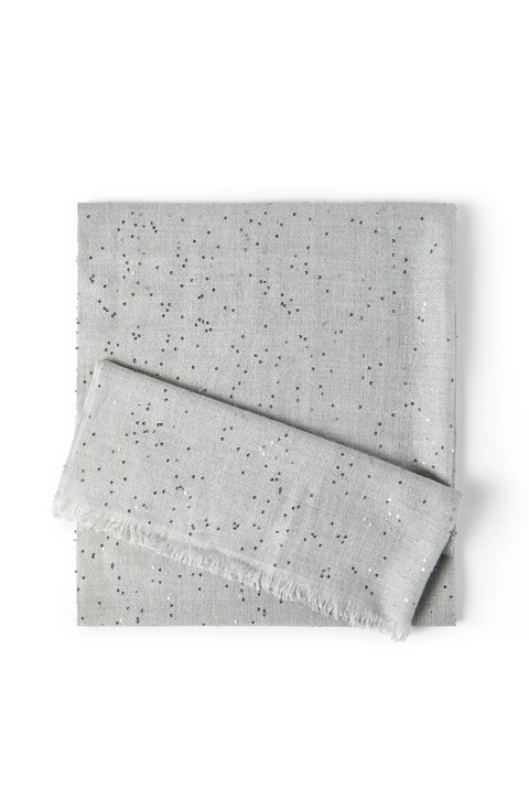 Cashmere and silk Diamond yarn scarf