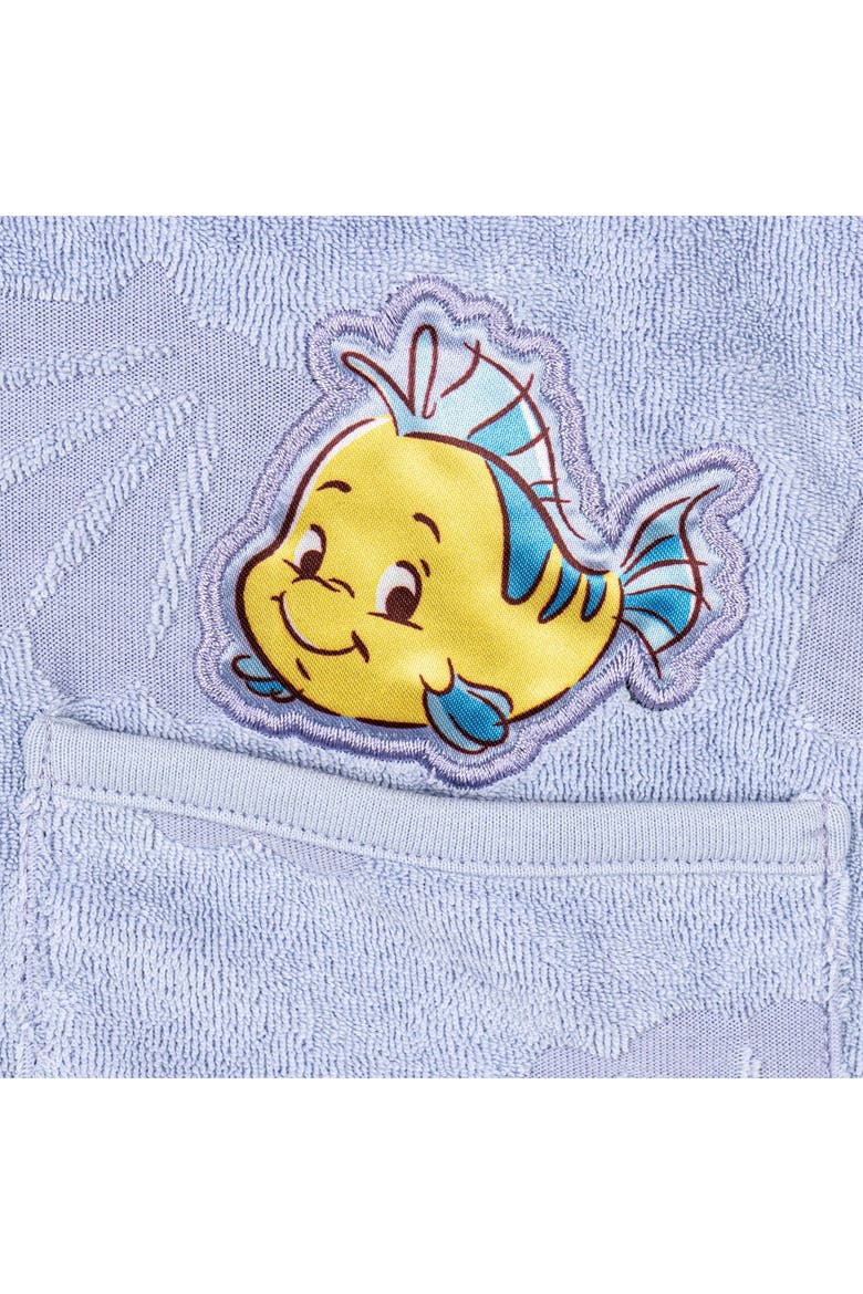 Princess Hooded Swimwear Cover Up, Alternate, color, Ariel Flounder Lilac