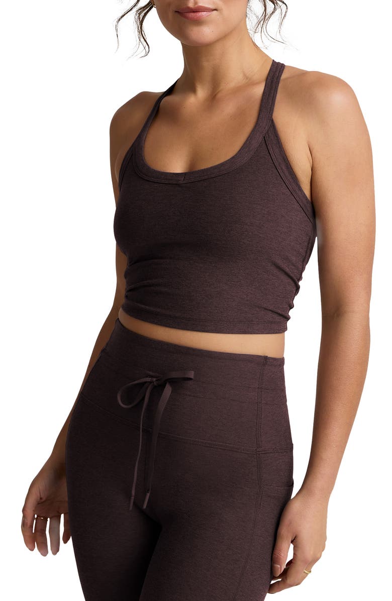Space Dye On the Up Crop Tank