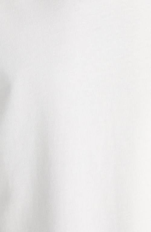 Moncler Cotton T-shirt With Ribbed Crew Neck And Signature Logo Patches In White