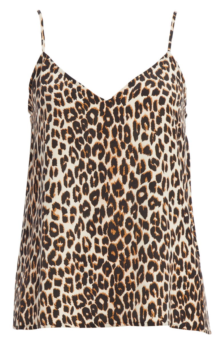 Equipment Layla Leopard Print Silk Camisole, Alternate, color,