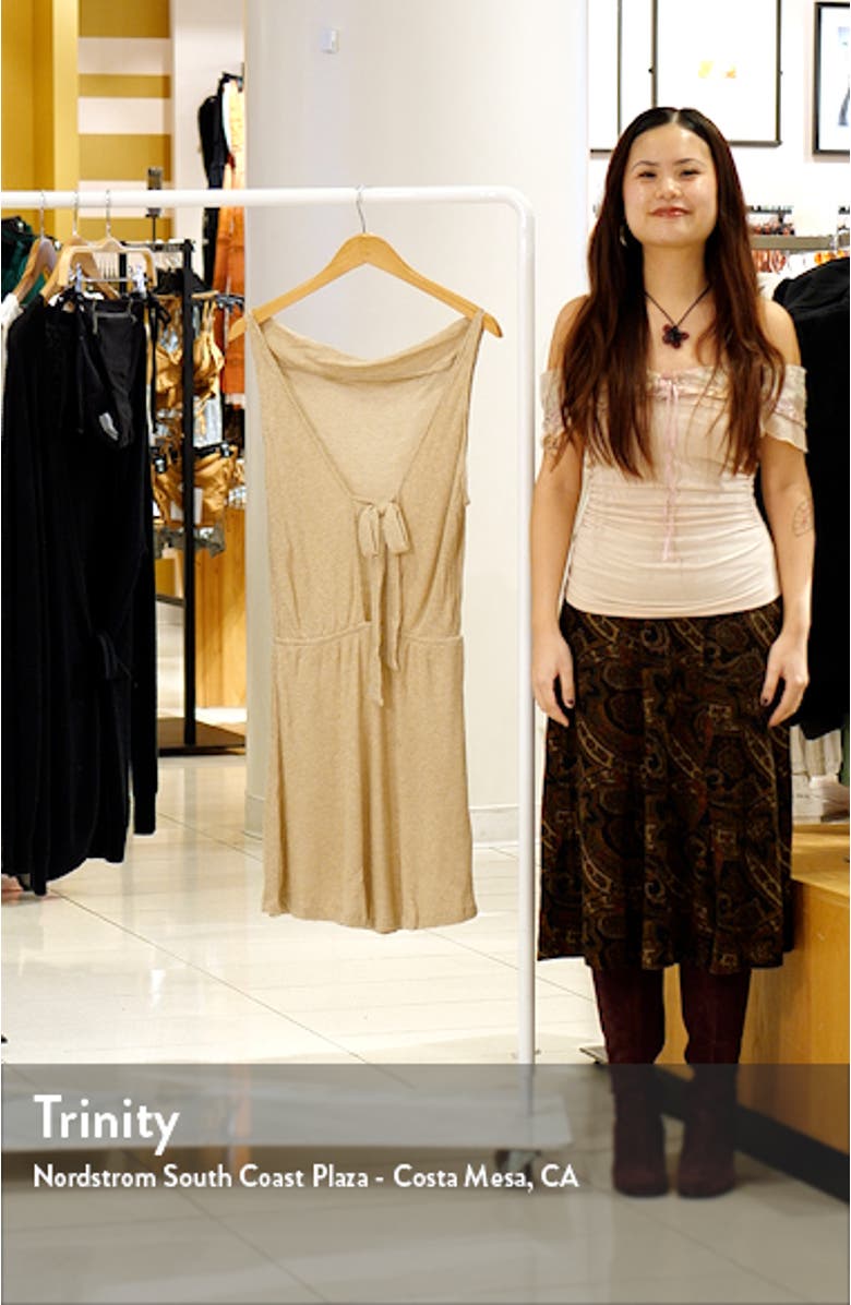 Gilded Metallic Cover-Up Sheath Dress, sales video thumbnail