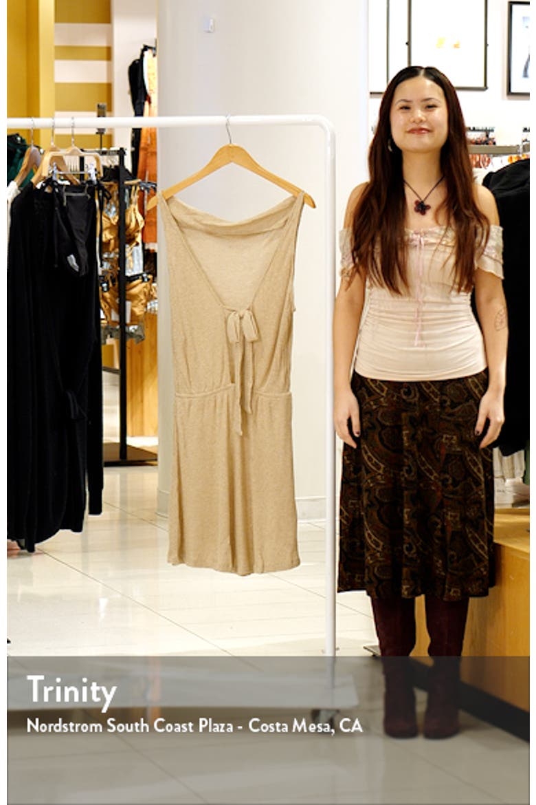 Gilded Metallic Cover-Up Sheath Dress video