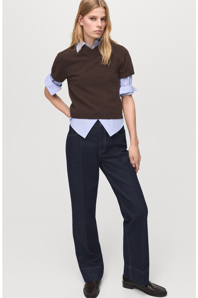 Straight Leg Jeans, Alternate, color, DARK BLUE