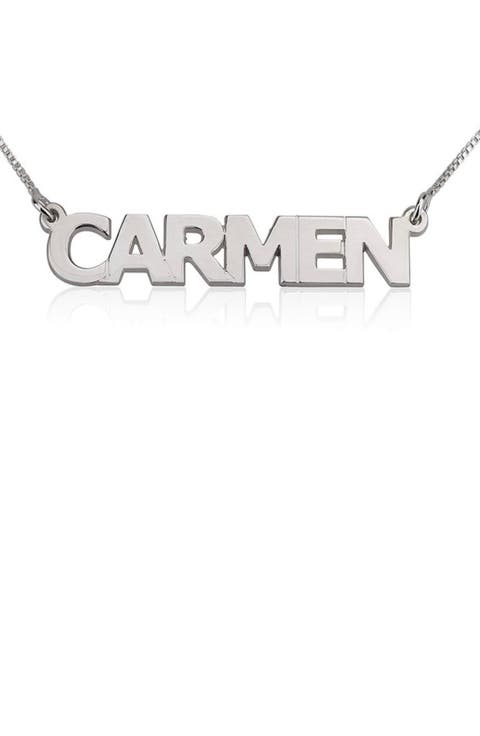 Personalized Nameplate Pendant Necklace