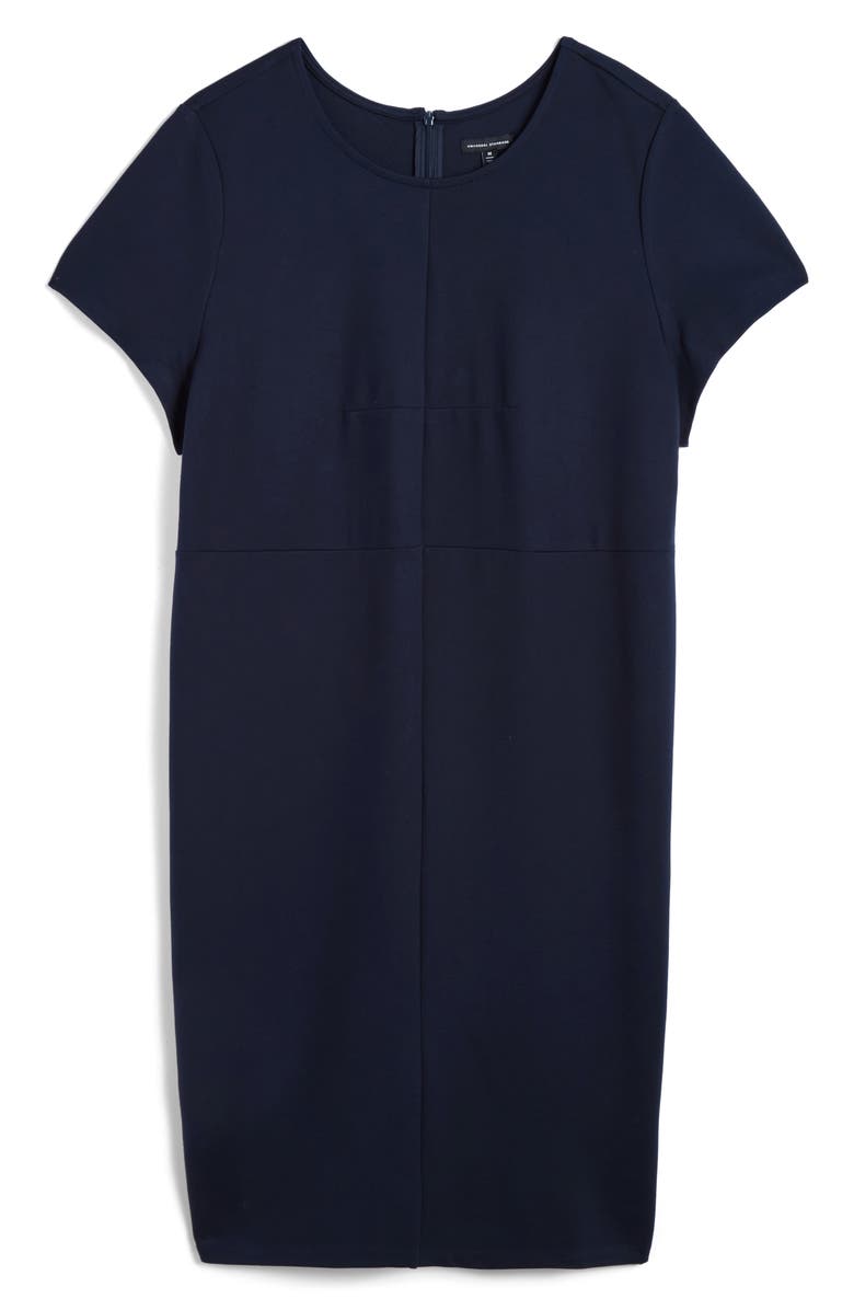 Universal Standard Executive Stretch Ponte Dress, Alternate, color, Navy