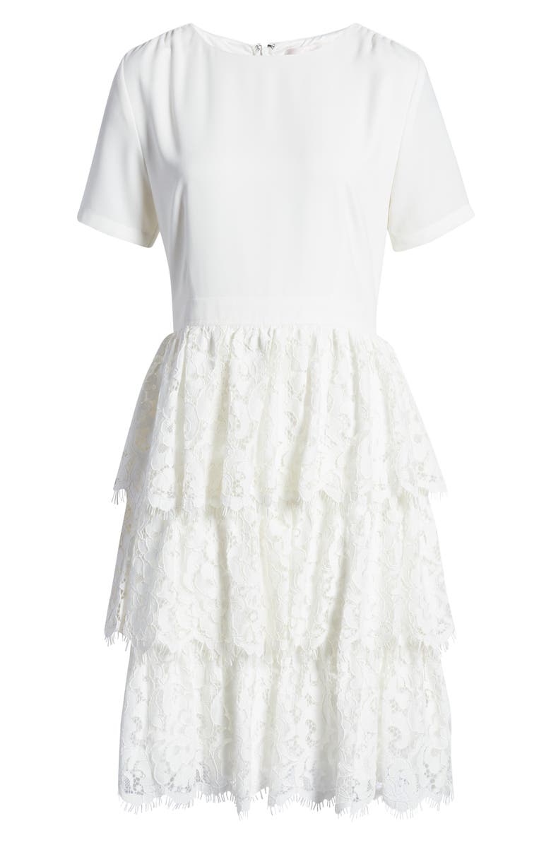 Rachel Parcell Mix Lace Dress, Alternate, color,