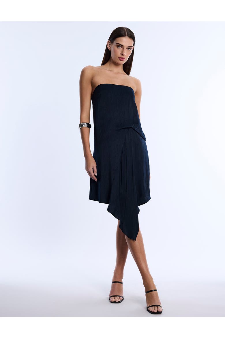 Strapless Drape Dress, Alternate, color, Midnight