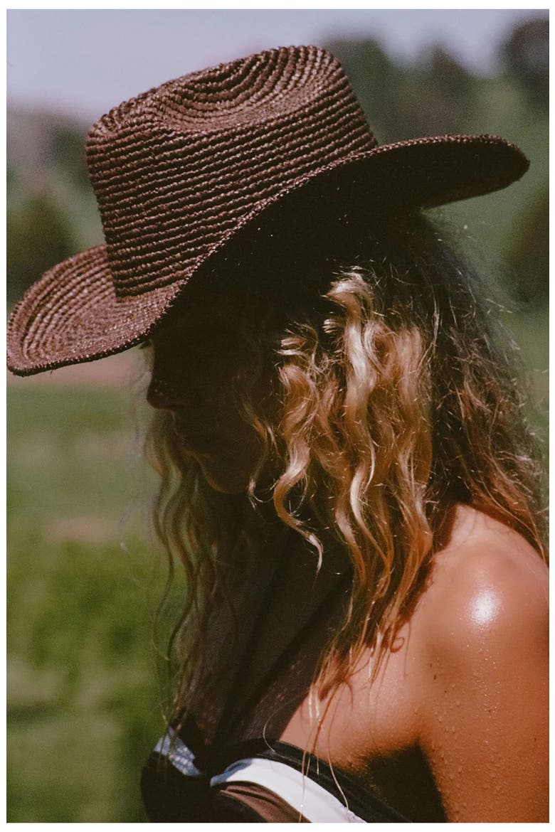 Raffia Cowboy Hat, Alternate, color, COCO