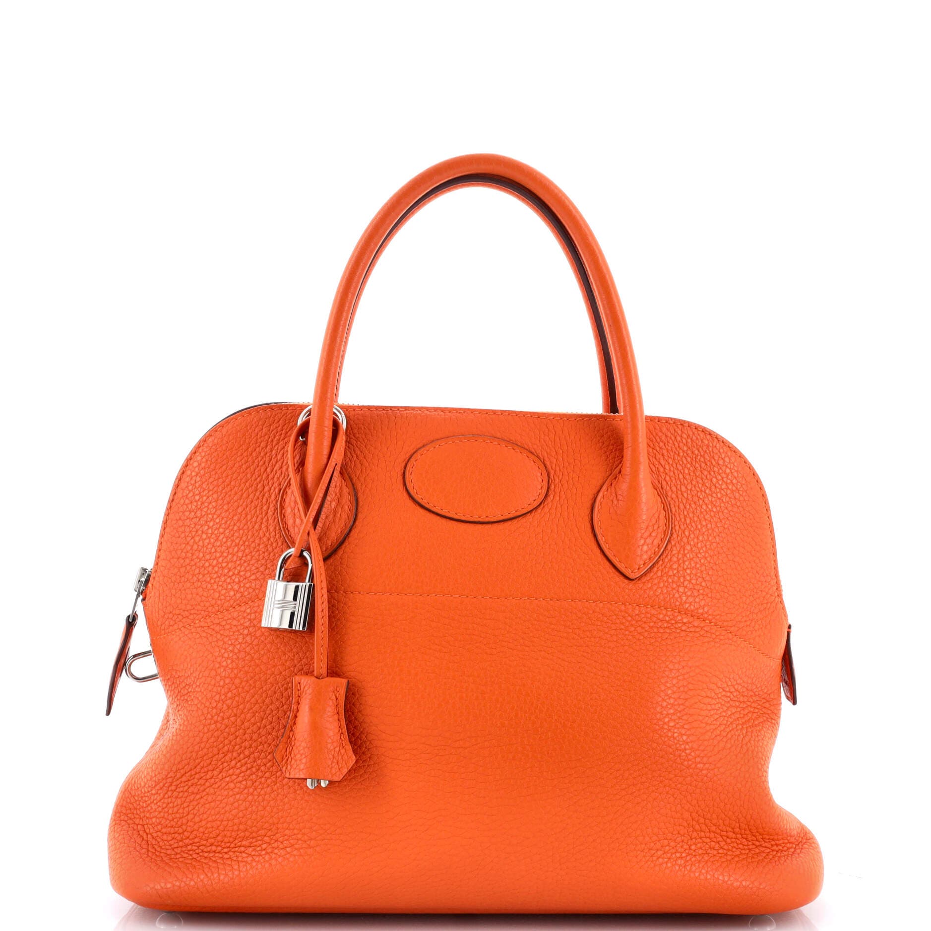 Pre-Owned Hermes Bolide Bag Clemence 31, Main, color, Orange H