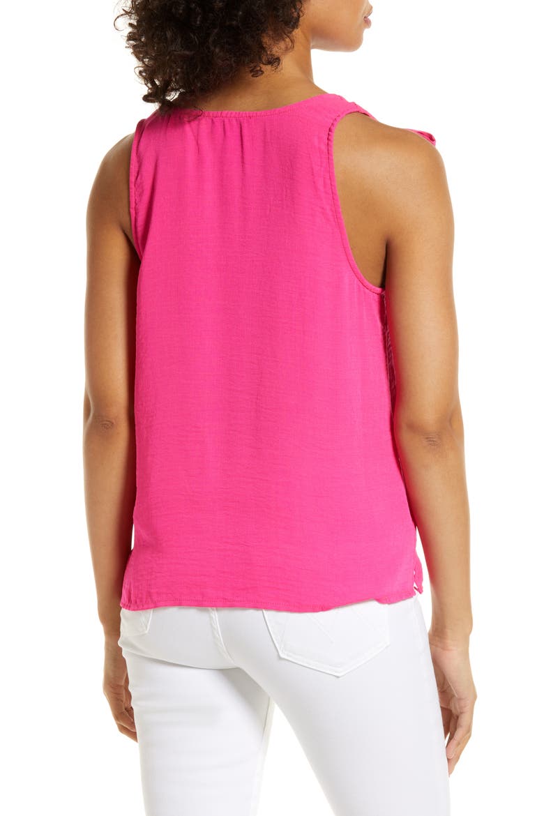 Bow Tie Tank, Alternate, color, BRIGHT ROSE