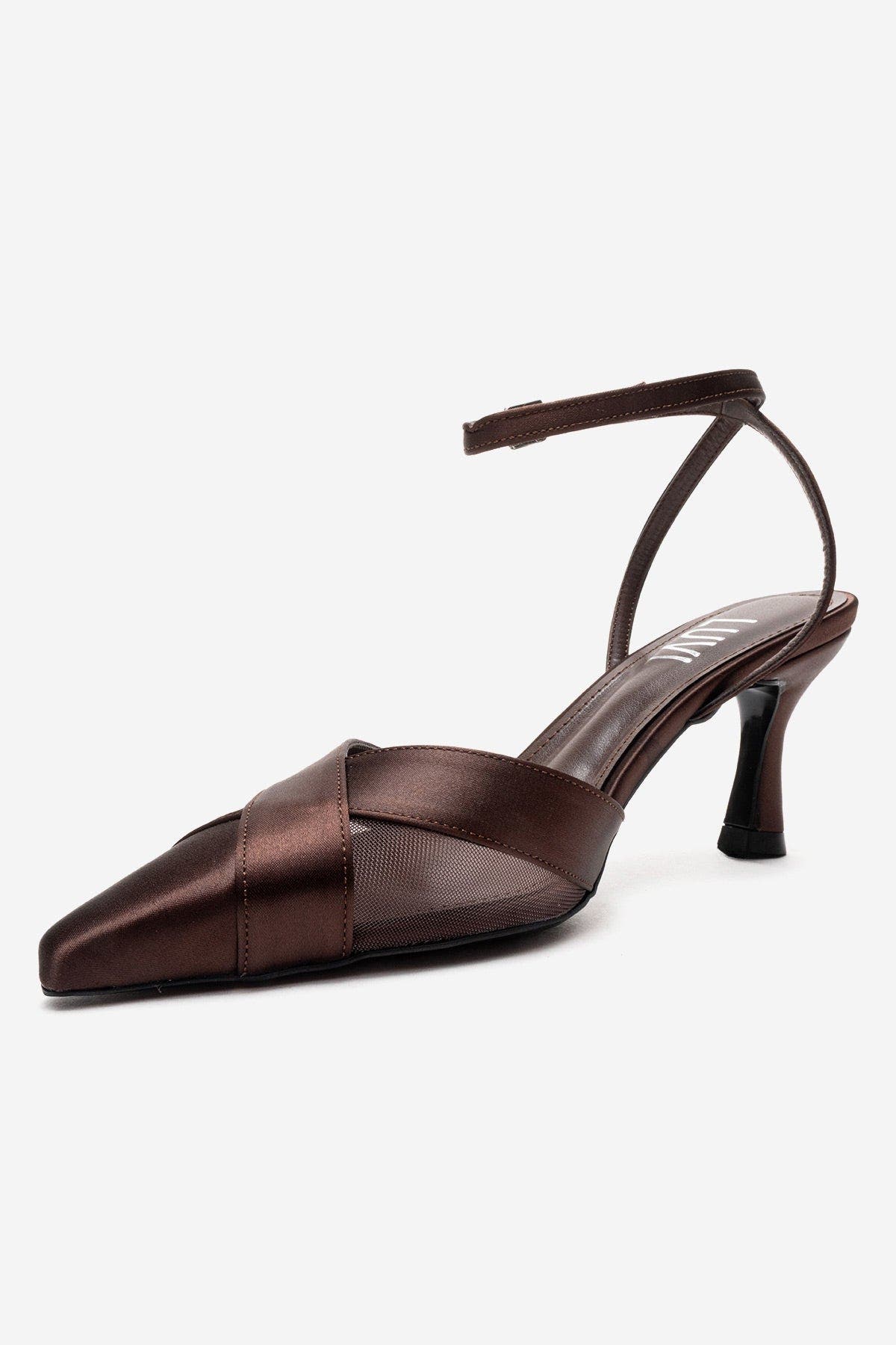 Estela Stiletto Pump, Alternate, color, Brown