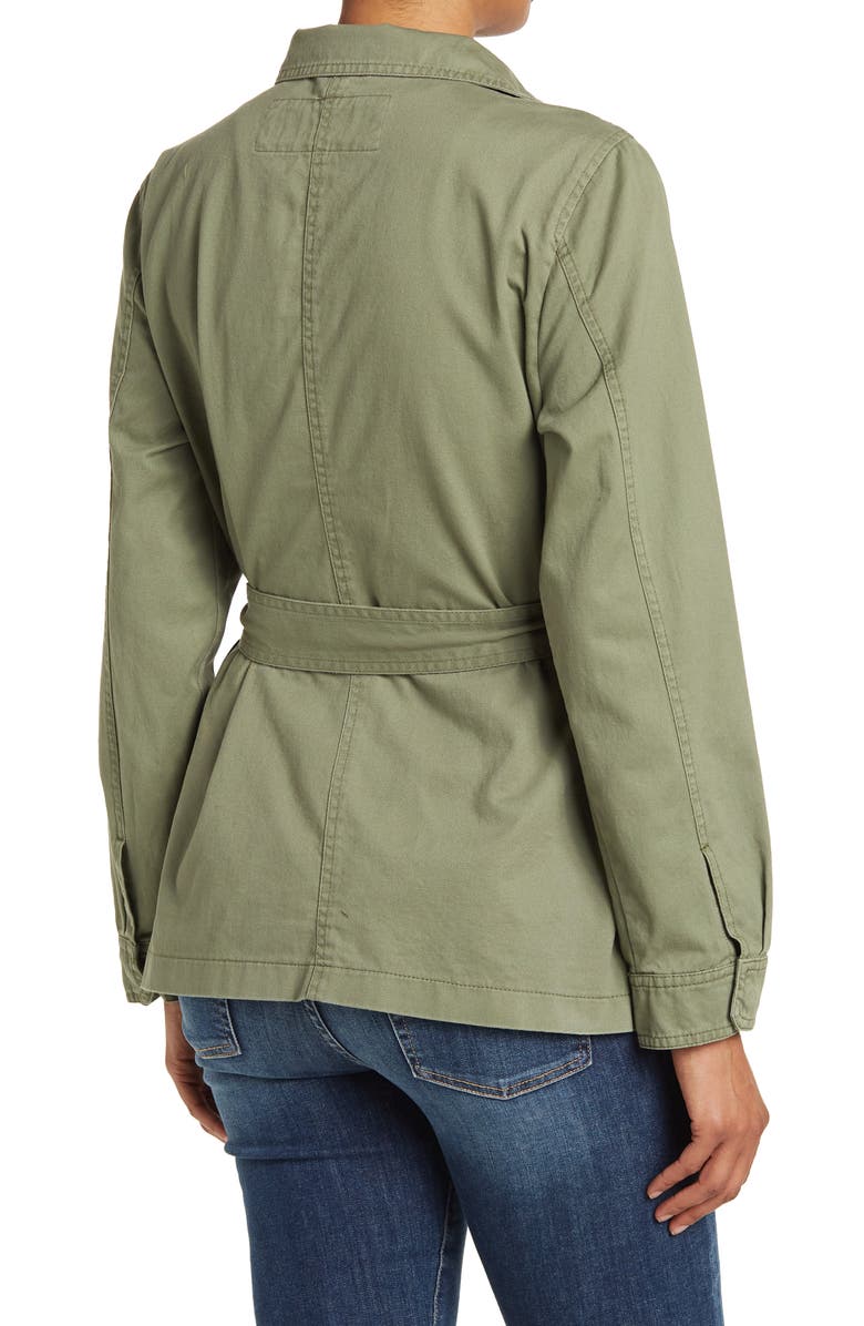 Sebby Belted Twill Shacket, Alternate, color,