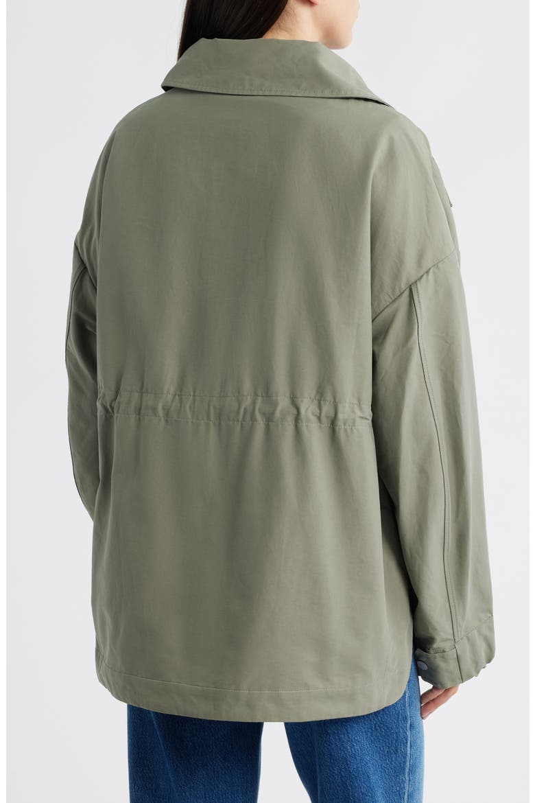 Olivine Oversize Water Repellent Bonded Twill Jacket, Alternate, color, SAGEBRUSH-ARMOISE