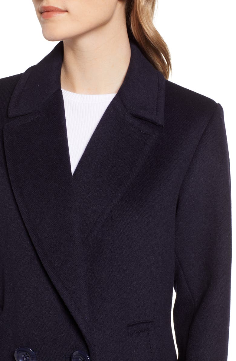 RACHEL Rachel Roy Double Breasted Wool Blend Coat, Alternate, color, 