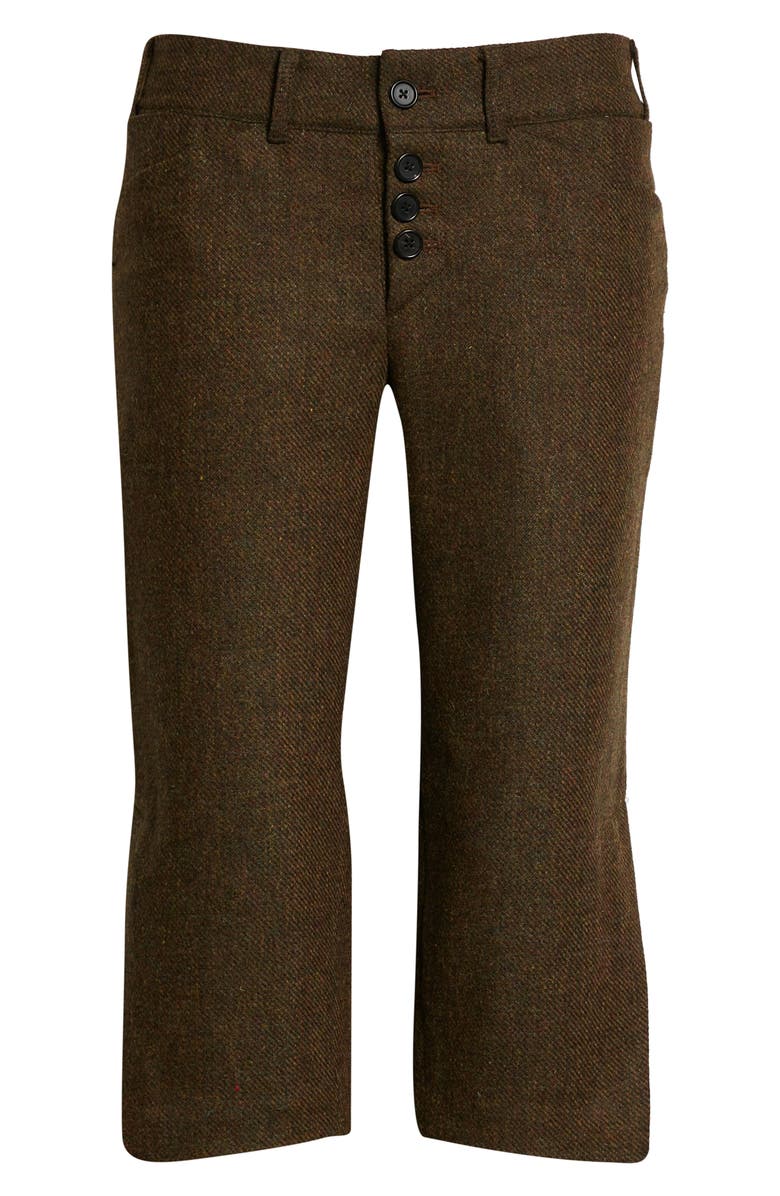 SAINT SINTRA Wool Tweed Cigarette Trouser Shorts, Alternate, color,