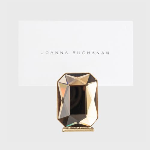 Joanna Buchanan Single Gem Placecard Holder, Set Of Two In Gold