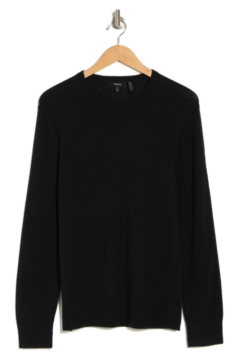 Riland Harman Merino Wool Blend Pullover, Alternate, color, BLACK