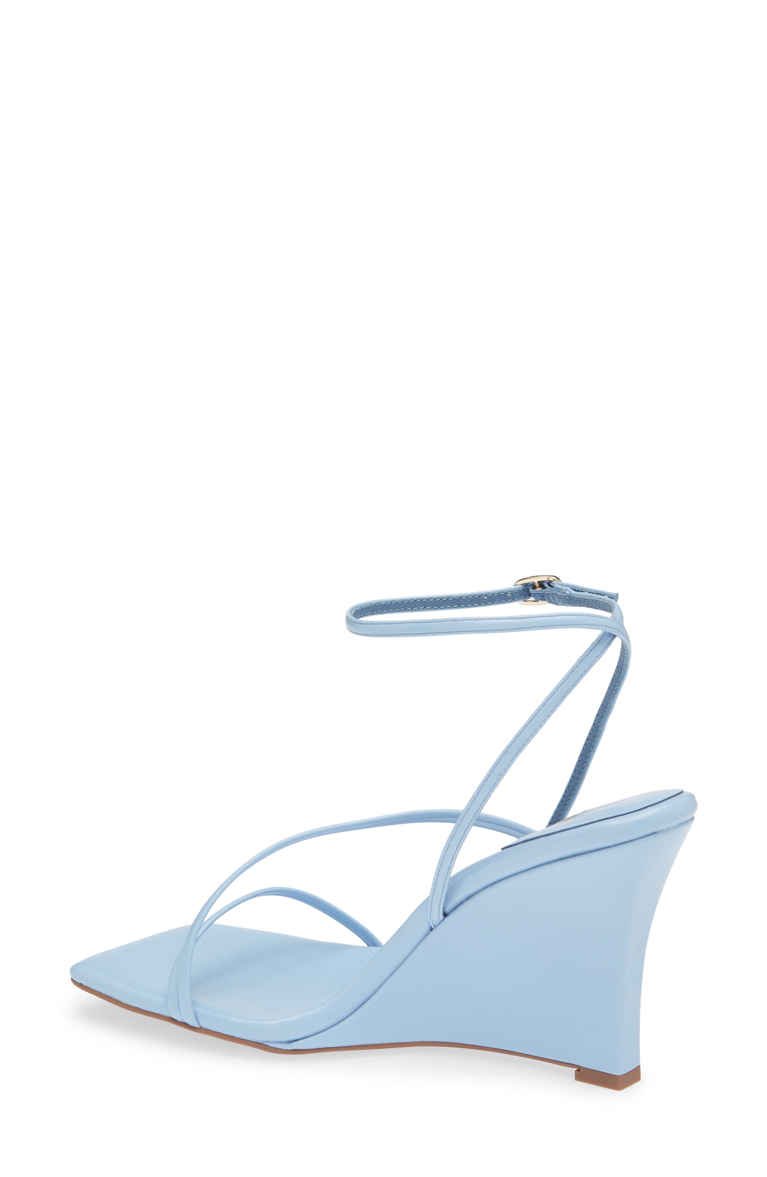 Highlight Ankle Strap Wedge Sandal, Alternate, color, BABY BLUE