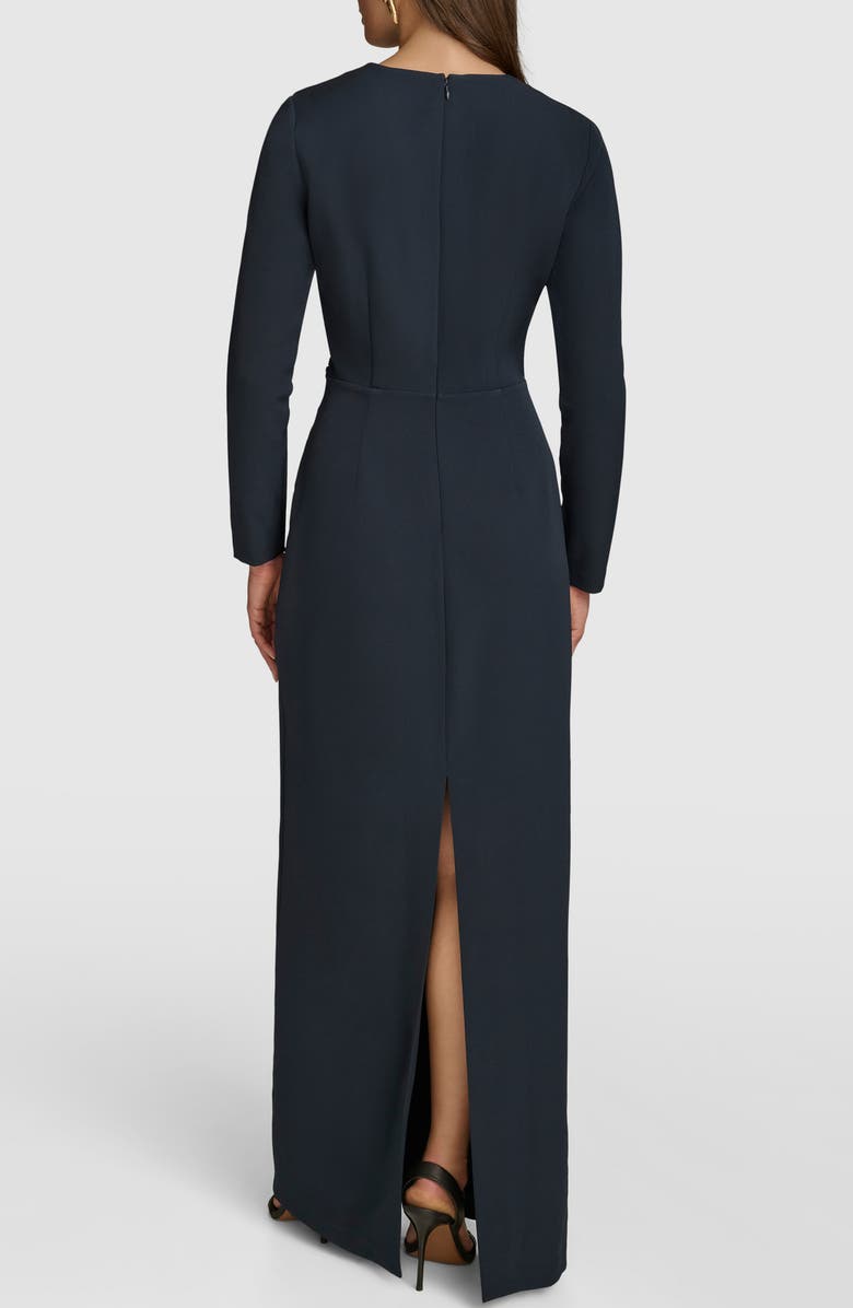 Donna Karan New York Long Sleeve Maxi Dress, Alternate, color, Nightfall/ Nightfall