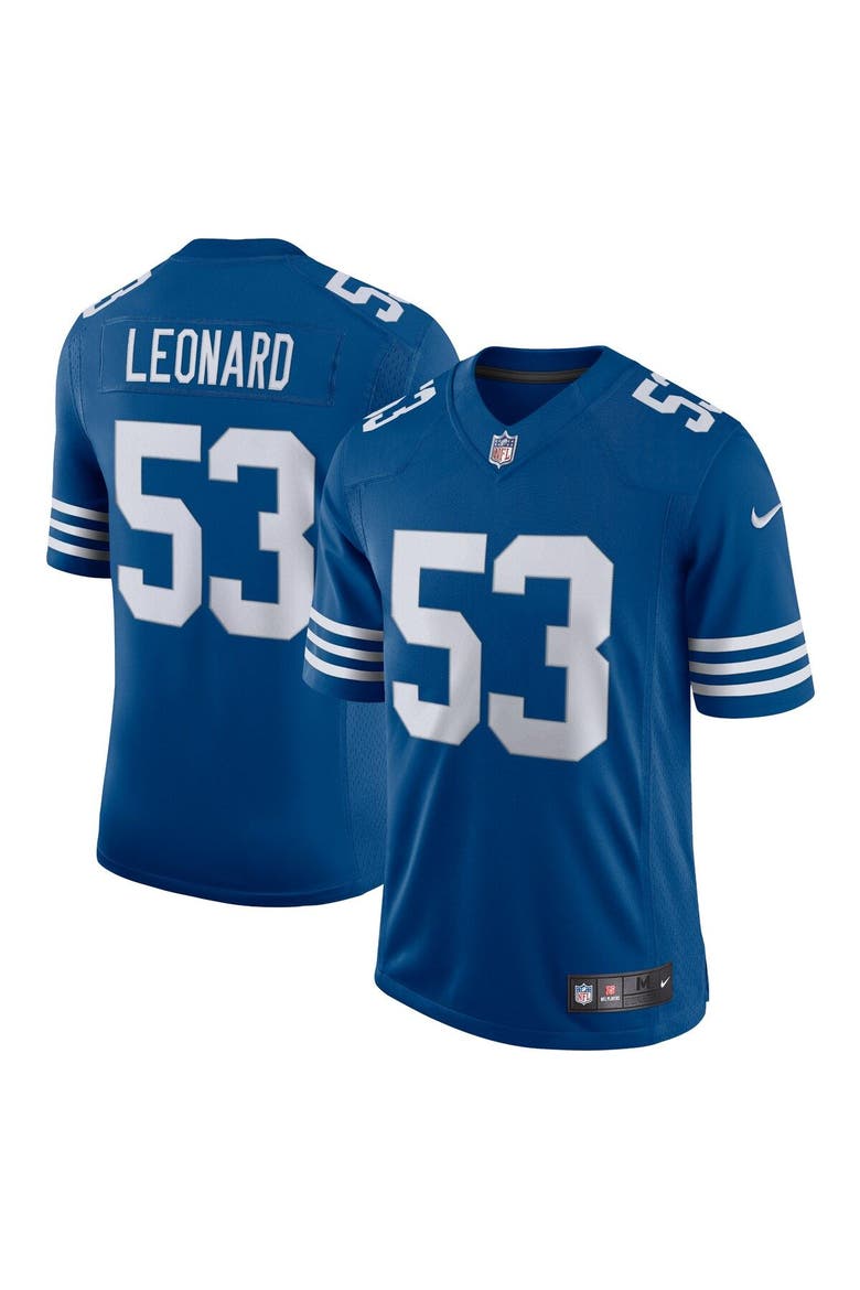 Men's Nike Darius Leonard Royal Indianapolis Colts Alternate Vapor Limited Jersey, Main, color, Royal
